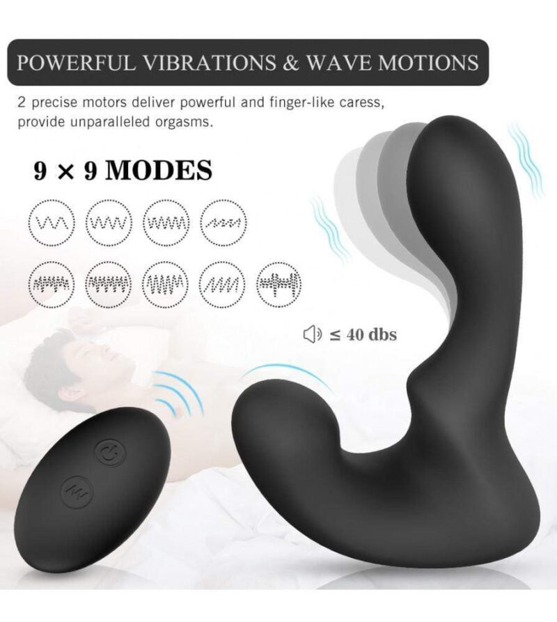 9 Vibrating Double Motor 30° Wave-Motion Prostate Massager - Image 3