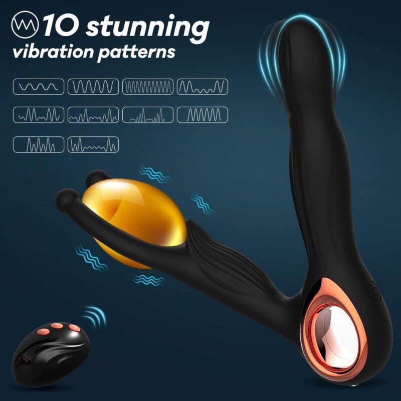 10 Stunning Vibration Patterns Male Prostate Massager - Image 2