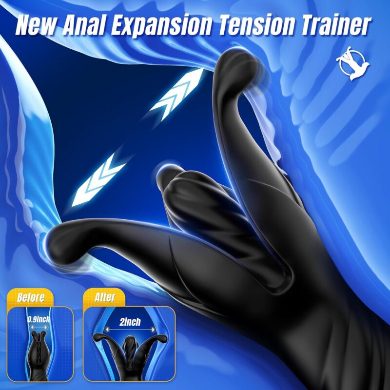 9 Tension Shock Flapping & 9 Thrusting Vibrating Prostate Massager & Uterine Stimulator - Image 4